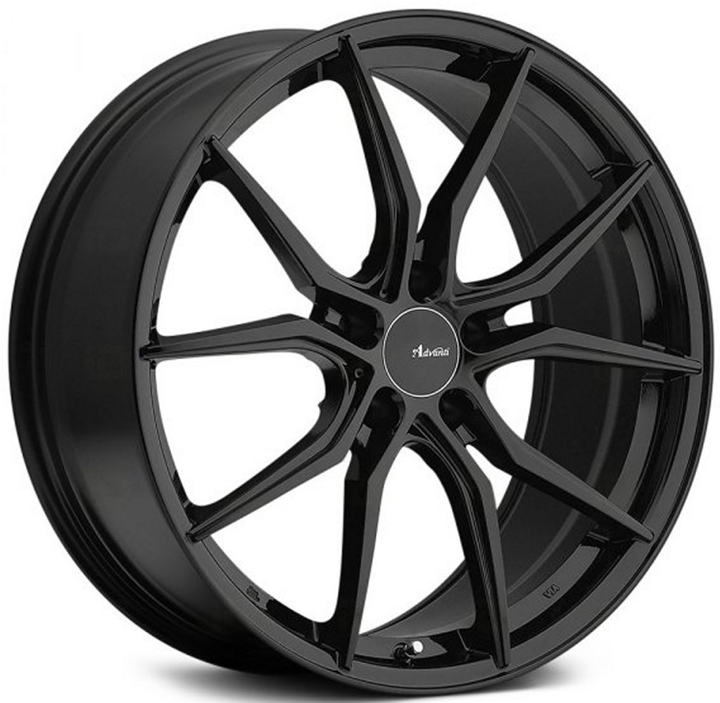 19x8.5 advanti racing hybris gloss black (flow formed) 5x4.25/108