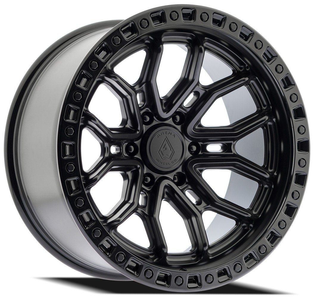 Arena A120 Terra Satin Black w/ Gloss Black Lip Wheels | Element