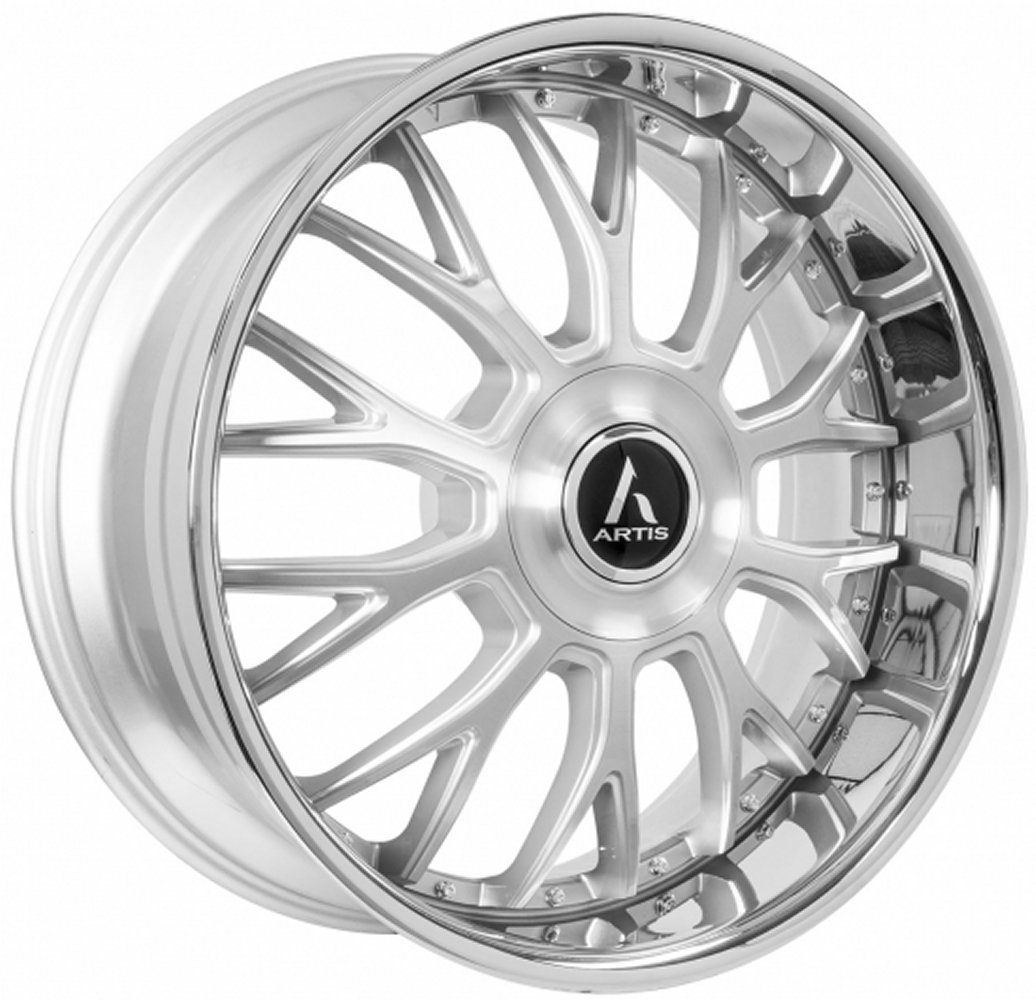 Artis Grind XL Silver Machined w/ Stainless Steel Chrome Lip