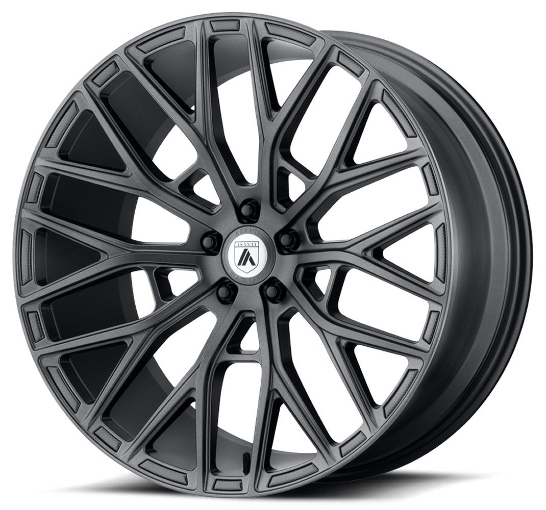 Asanti ABL-21 Matte Graphite offset Wheels | Element Wheels