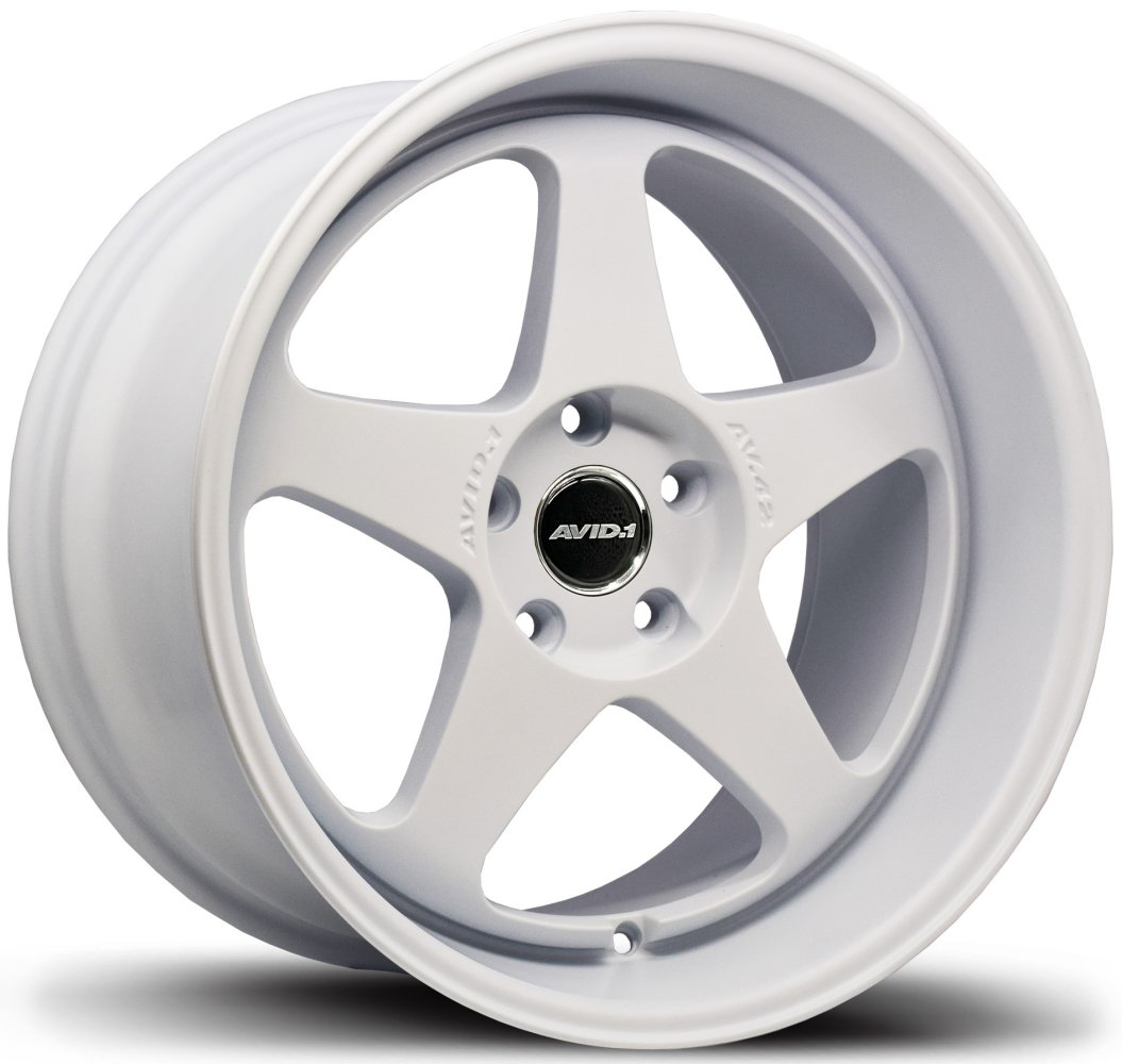 18x8.5 avid.1 av-42 matte white 5x112 35mm Wheels | Element Wheels