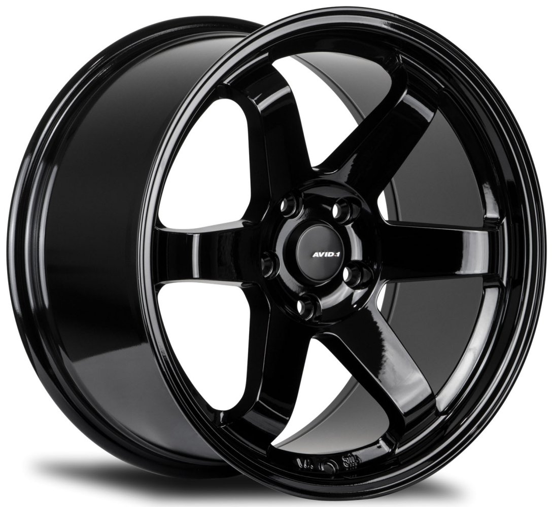 17x8 avid.1 av-06 gloss black 4x100 35mm Wheels | Element Wheels