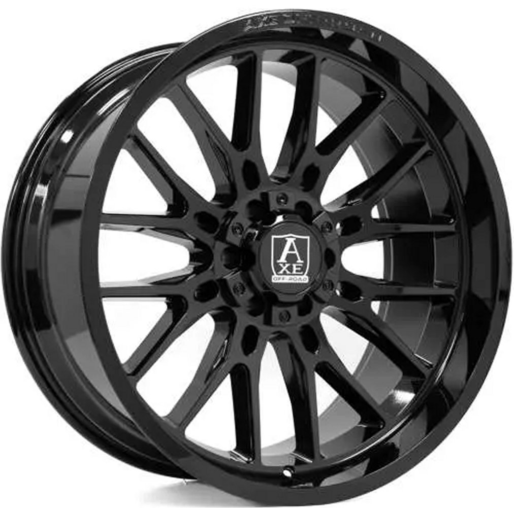 【マッチョル】 20x10 axe offroad atlas gloss black 8x6.5/165 -19mm Wheels
