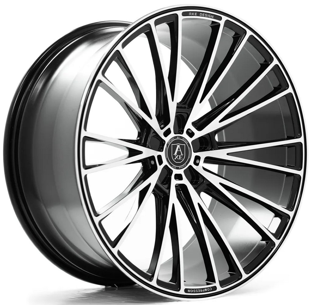 21x9 axe cf2 gloss black mirror face (compression forged) 5x120
