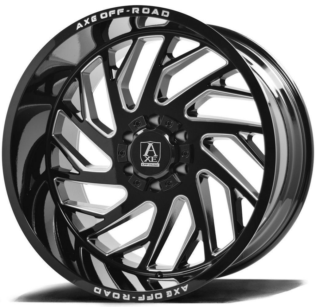 20x12 axe offroad zeus gloss black milled (* may require trimming