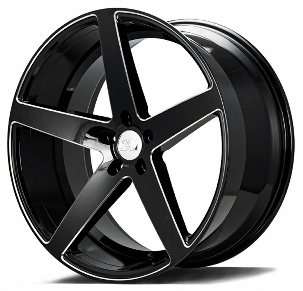 AXE 1AV ZX9 Gloss Black Milled Accents Wheels | Element Wheels