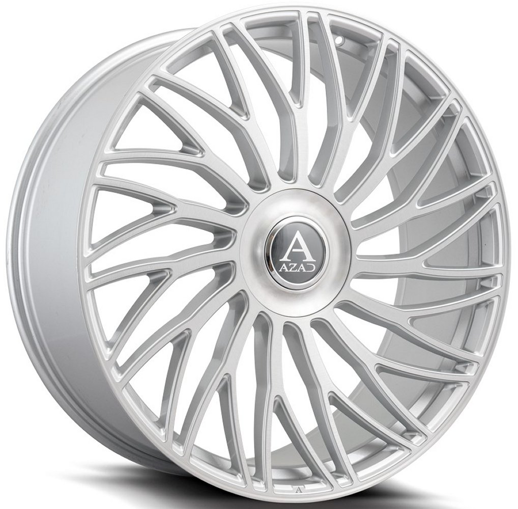 AZAD AZ717 Brushed Silver Wheels | Element Wheels