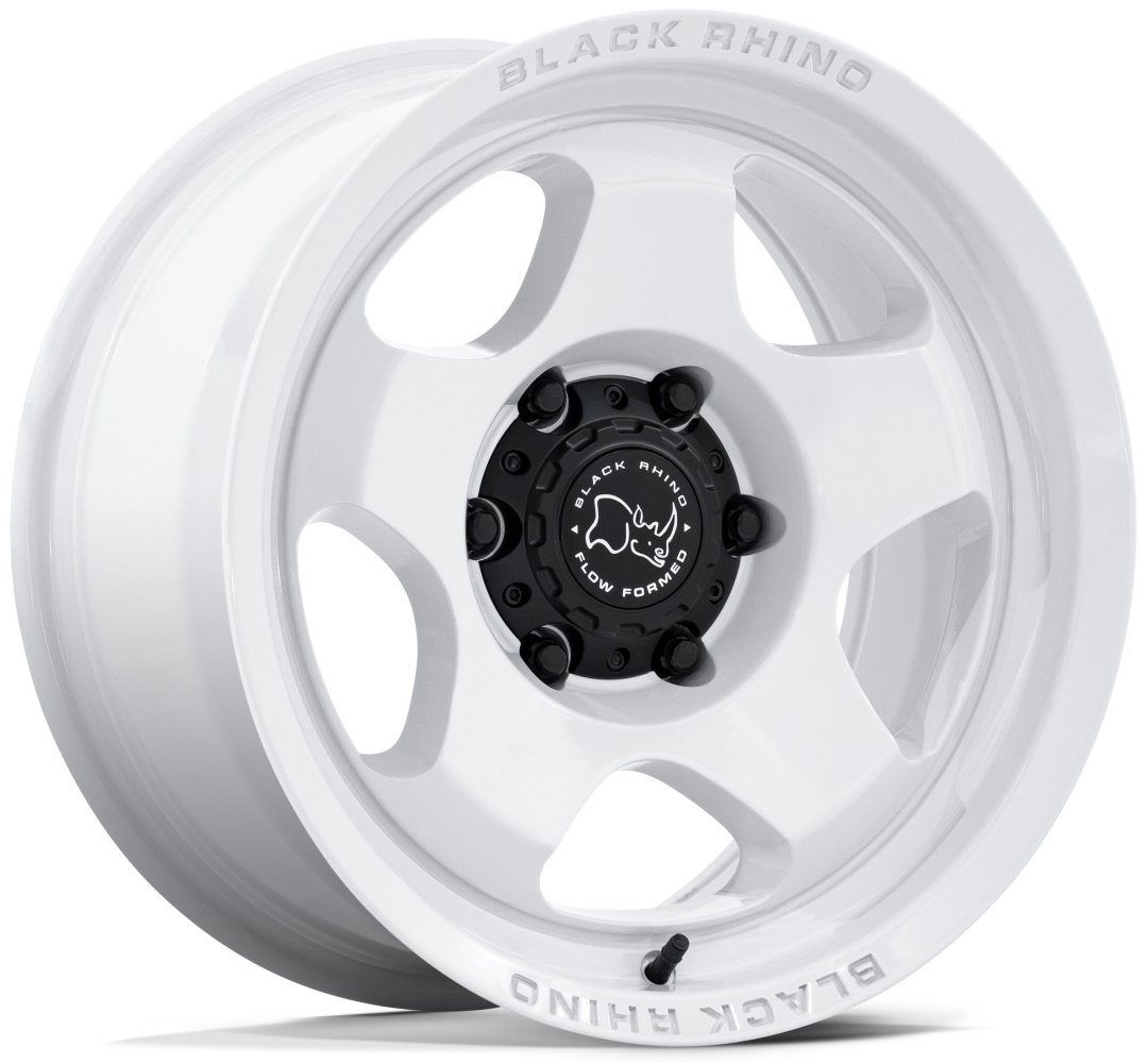 17x8 black rhino br031 sol gloss white 6x5.5/139.7 20mm Wheels