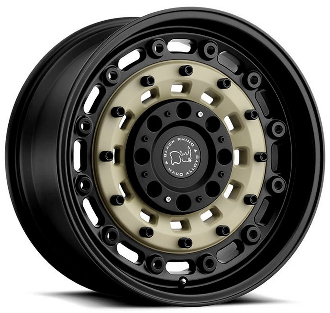 16x8 black rhino arsenal sand on black 6x5.5/139.7 -10mm Wheels