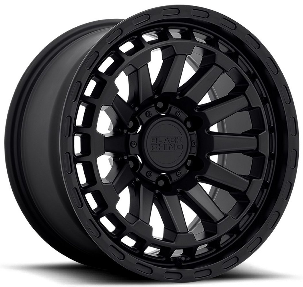 18x9.5 black rhino raid matte black 6x5.5/139.7 -18mm Wheels