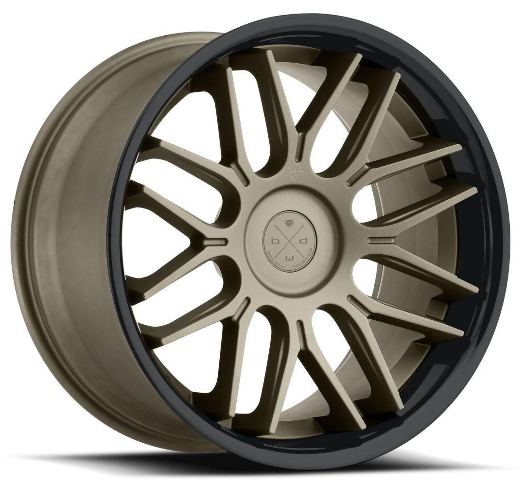 20x11 blaque diamond bd-27 matte bronze w/ gloss black lip (custom
