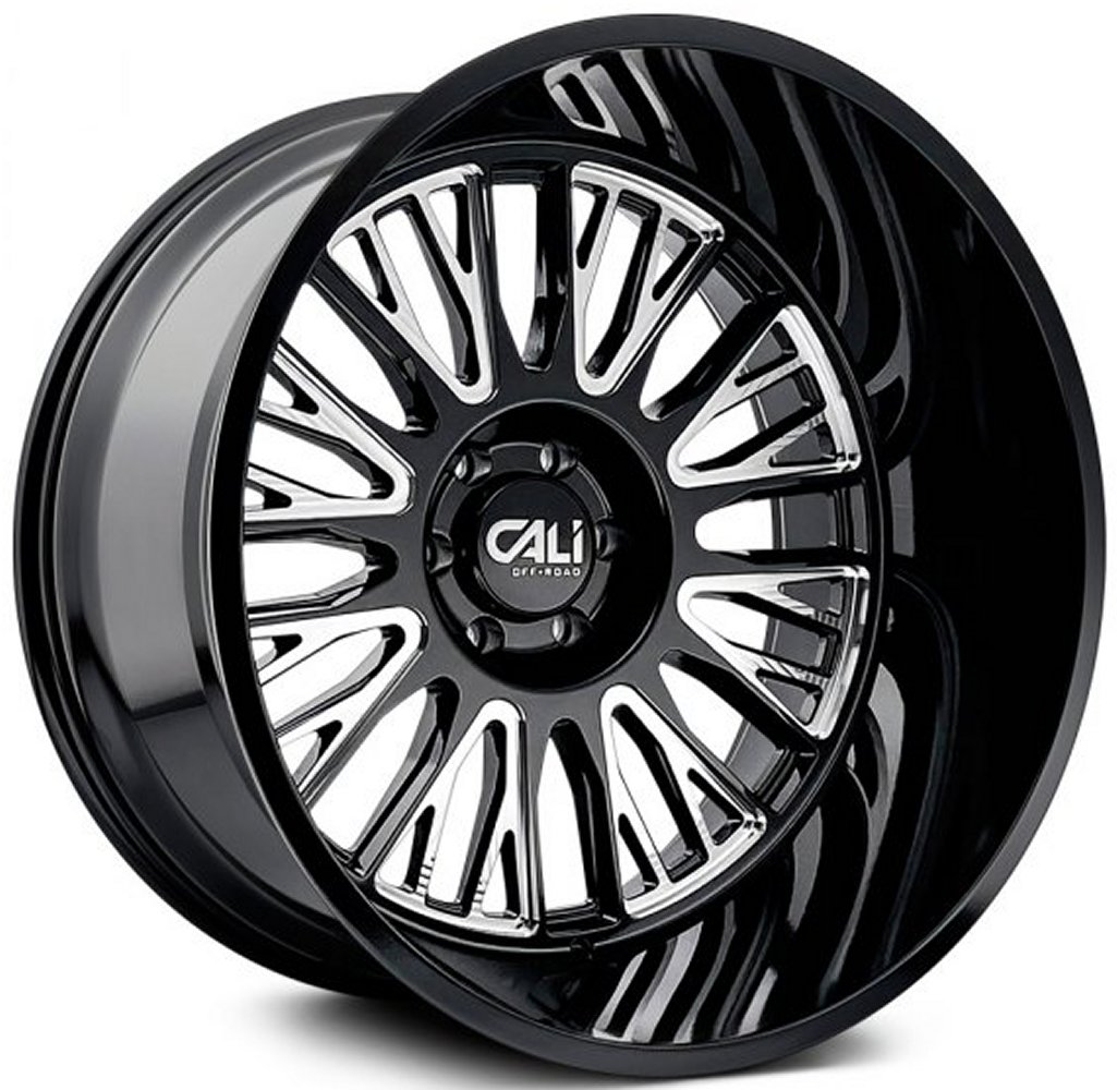 Cali Off-Road Vertex 9116 Gloss Black Milled Wheels | Element Wheels