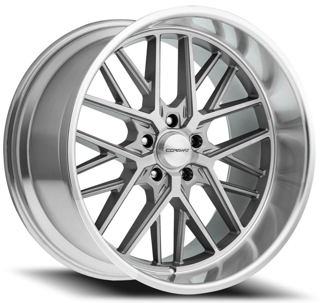 Corsart Kingpin 5 R502 Gloss Brushed Diamond Cut Lip Wheels