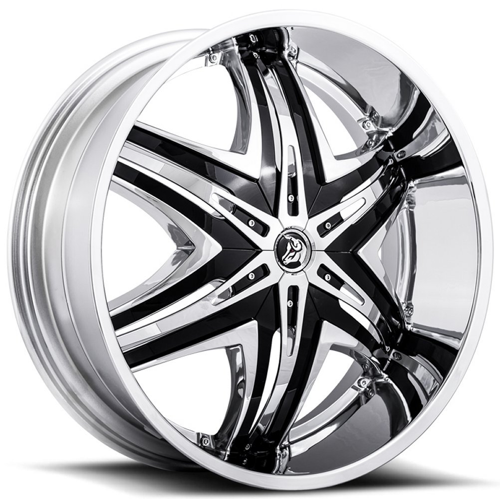 30x10 diablo elite chrome w/ black inserts (custom) Wheels
