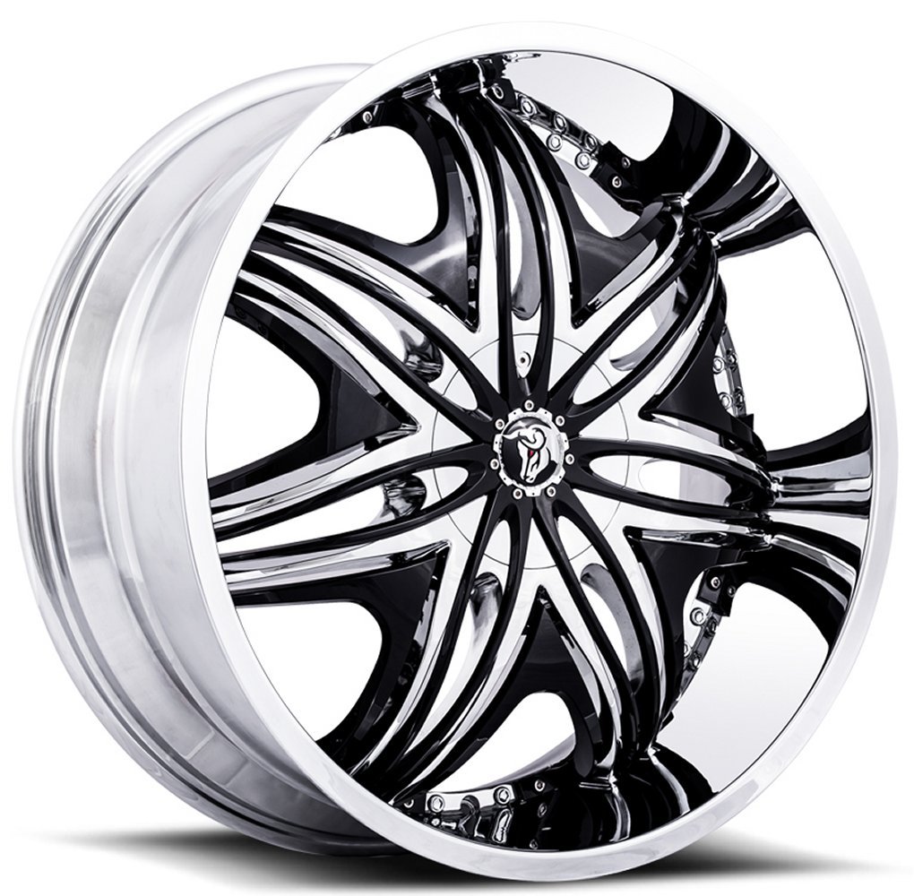 ディアブロ モーフィアス 24インチ DIABLO 24x10 diablo morpheus chrome w/ black accent (6 in. lip) (custom