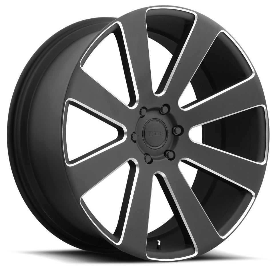 Dub 8-Ball Matte Black/Milled Wheels | Element Wheels