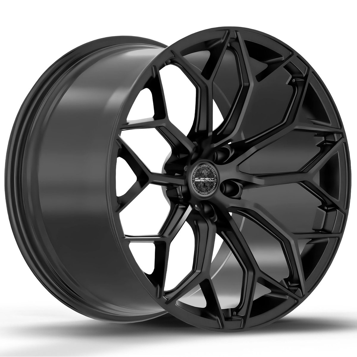 22x10 element forged me-3 satin black (full forged) (custom
