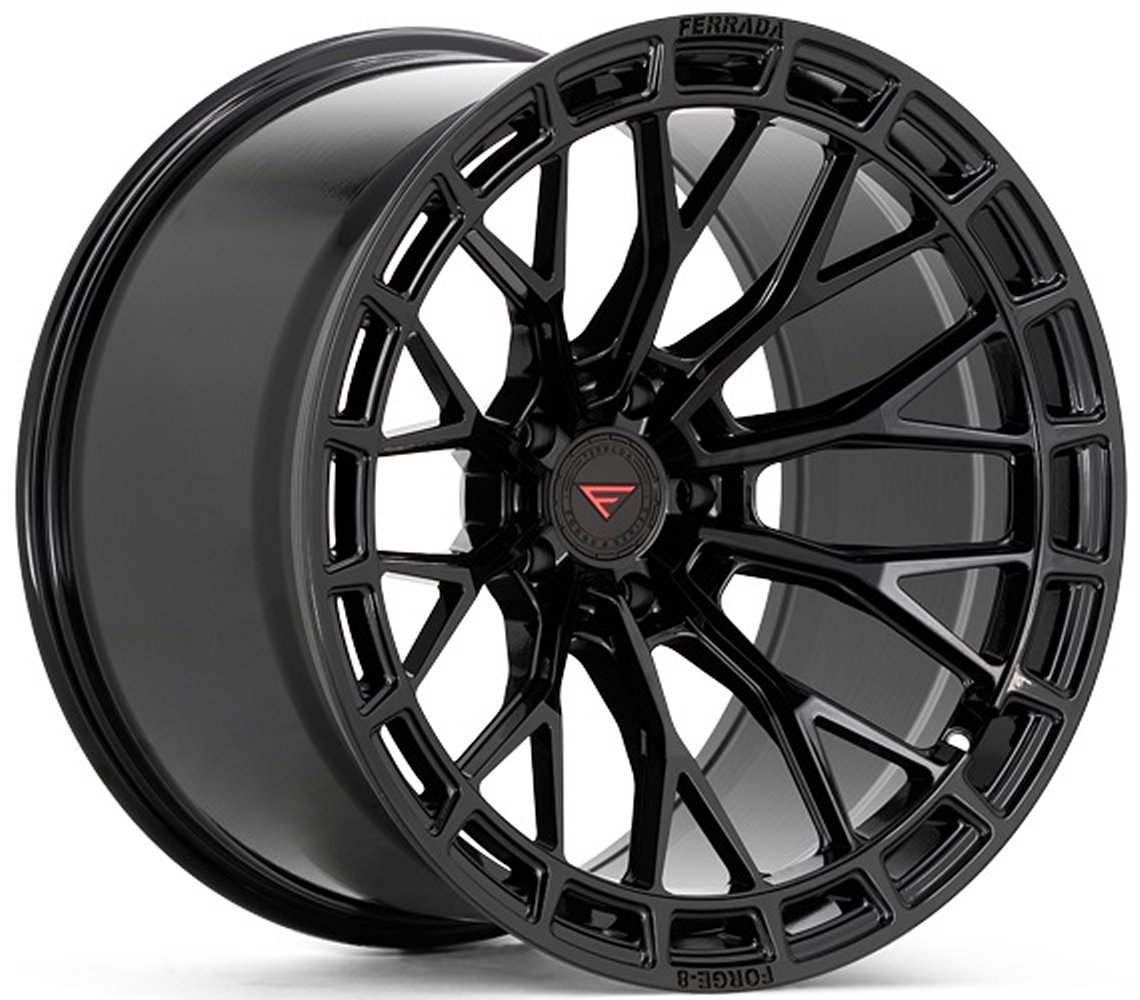 22x9 ferrada forge-8 fr12 obsidian black (rotary forged) 5x130