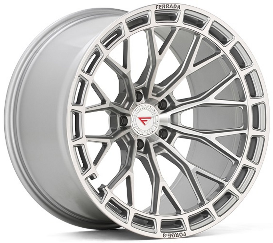 20x12 ferrada forge-8 fr12 machine silver (rotary forged) 5x4.75