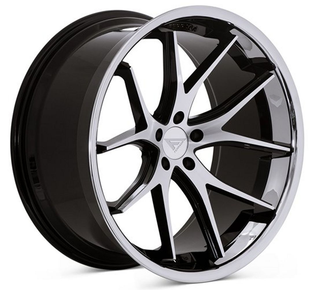 Ferrada FR2 Machine Black w/ Chrome Lip Wheels | Element Wheels