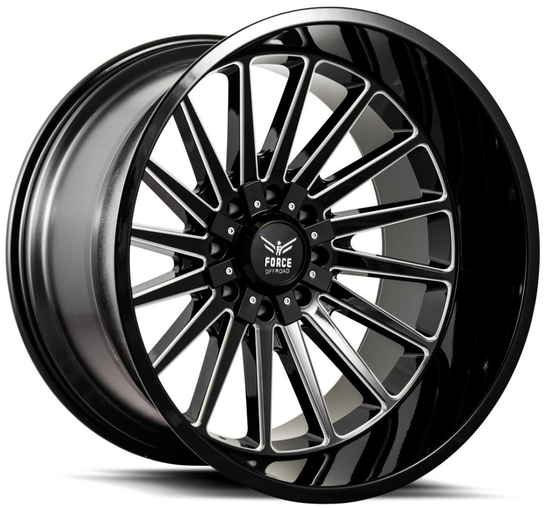 Force Off-Road F40 Gloss Black Milled Wheels | Element Wheels