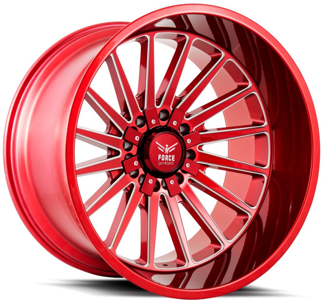 26x14 force off-road f40 candy red milled (* may require trimming