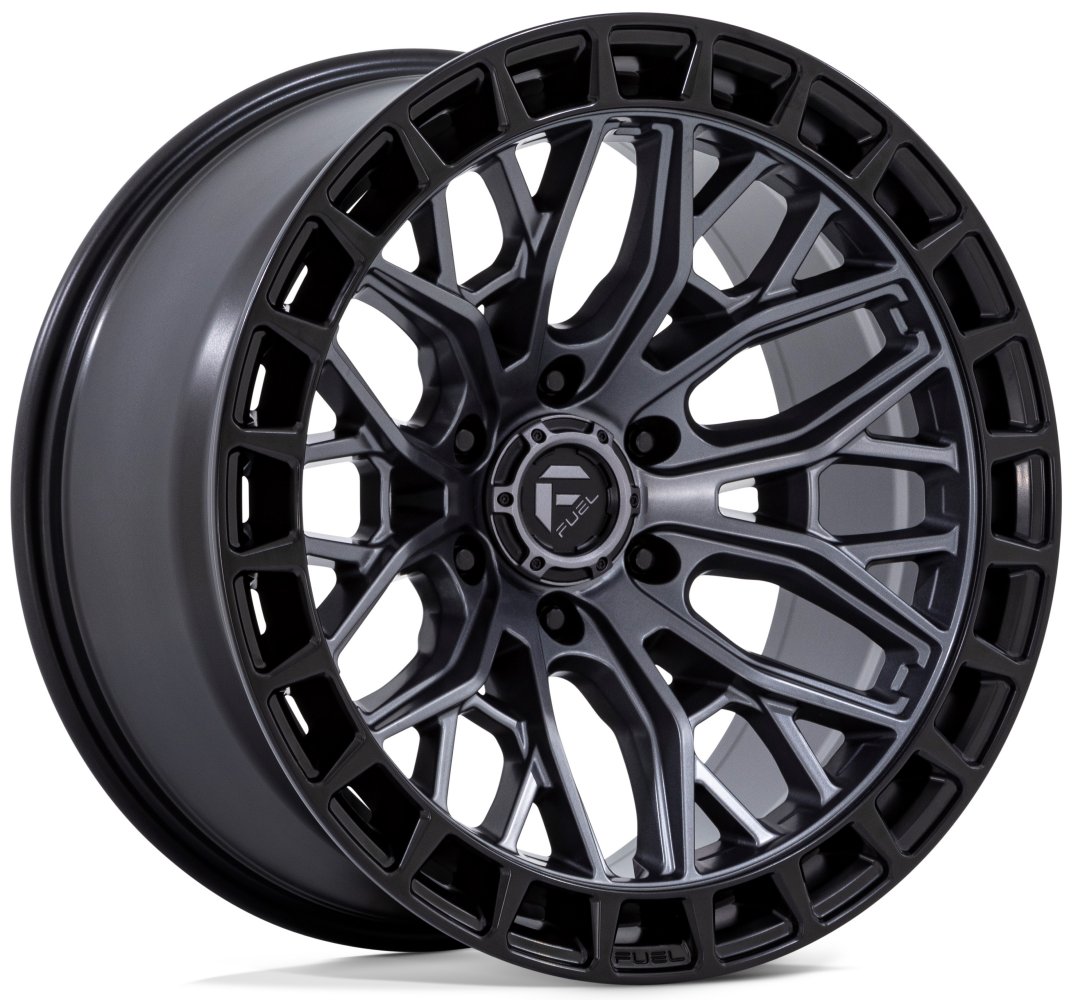Fuel Off-Road FC869 Sigma Matte Gunmetal w/ Matte Black Lip Wheels
