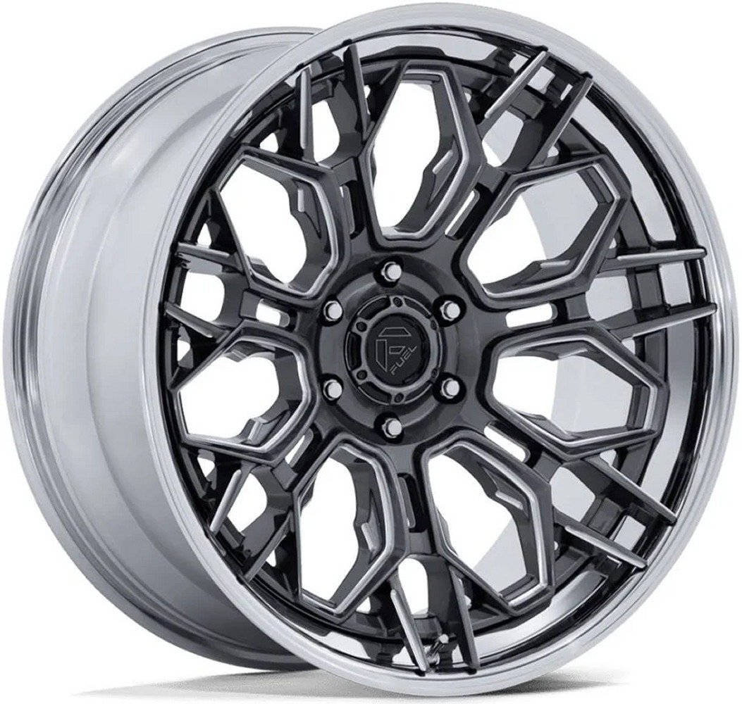 Fuel Off-Road FC409 Hive Gloss Gunmetal w/ Chrome Lip Wheels