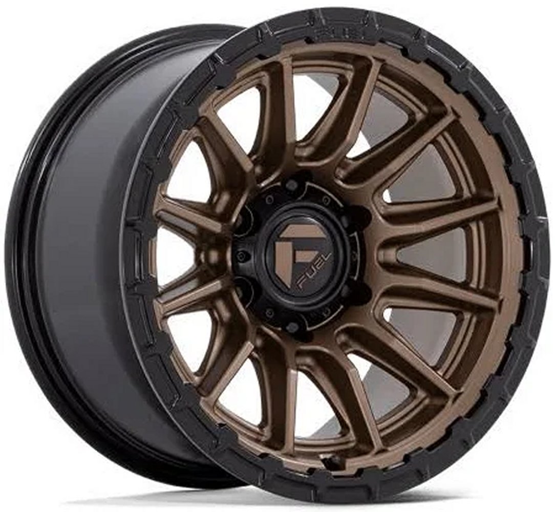 Fuel Off-Road FC866 Piston Matte Bronze w/ Gloss Black Lip Wheels