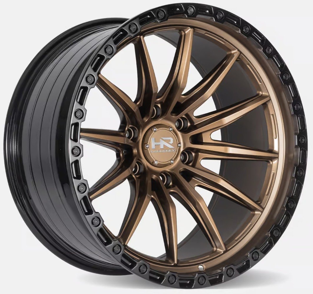 P～す　1105040 20x10 hardrock off-road h114 satin bronze 6x139.7/5.5 -19mm Wheels