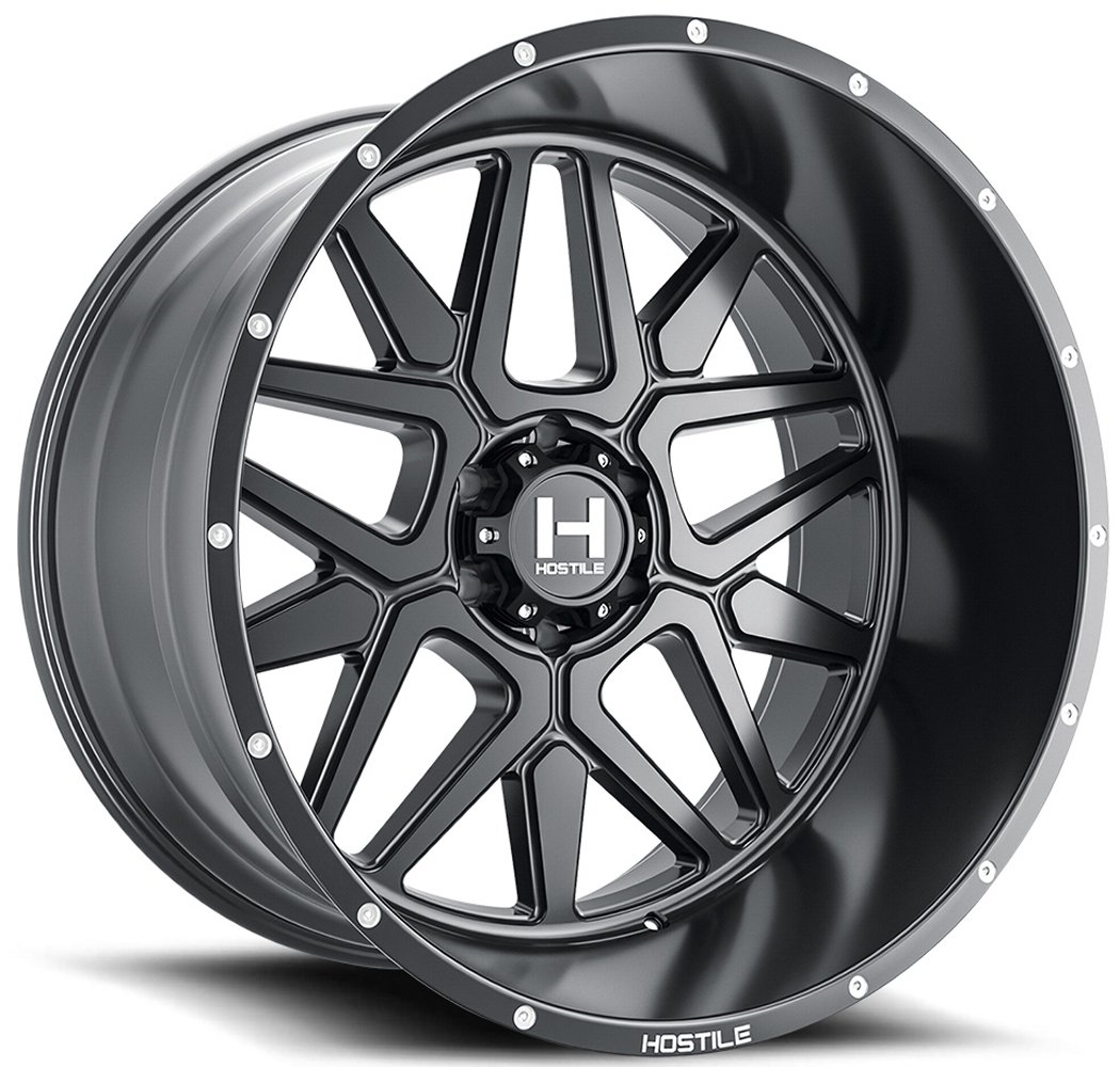 special pricing) 20x12 hostile h128 diablo asphalt (5 & 6 lug