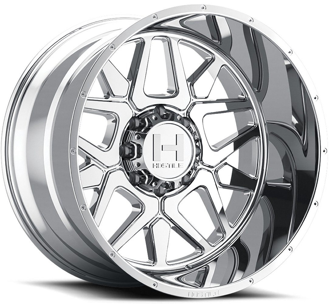 20x9 hostile h128 diablo armor plated (8 lug) 8x180 12mm Wheels