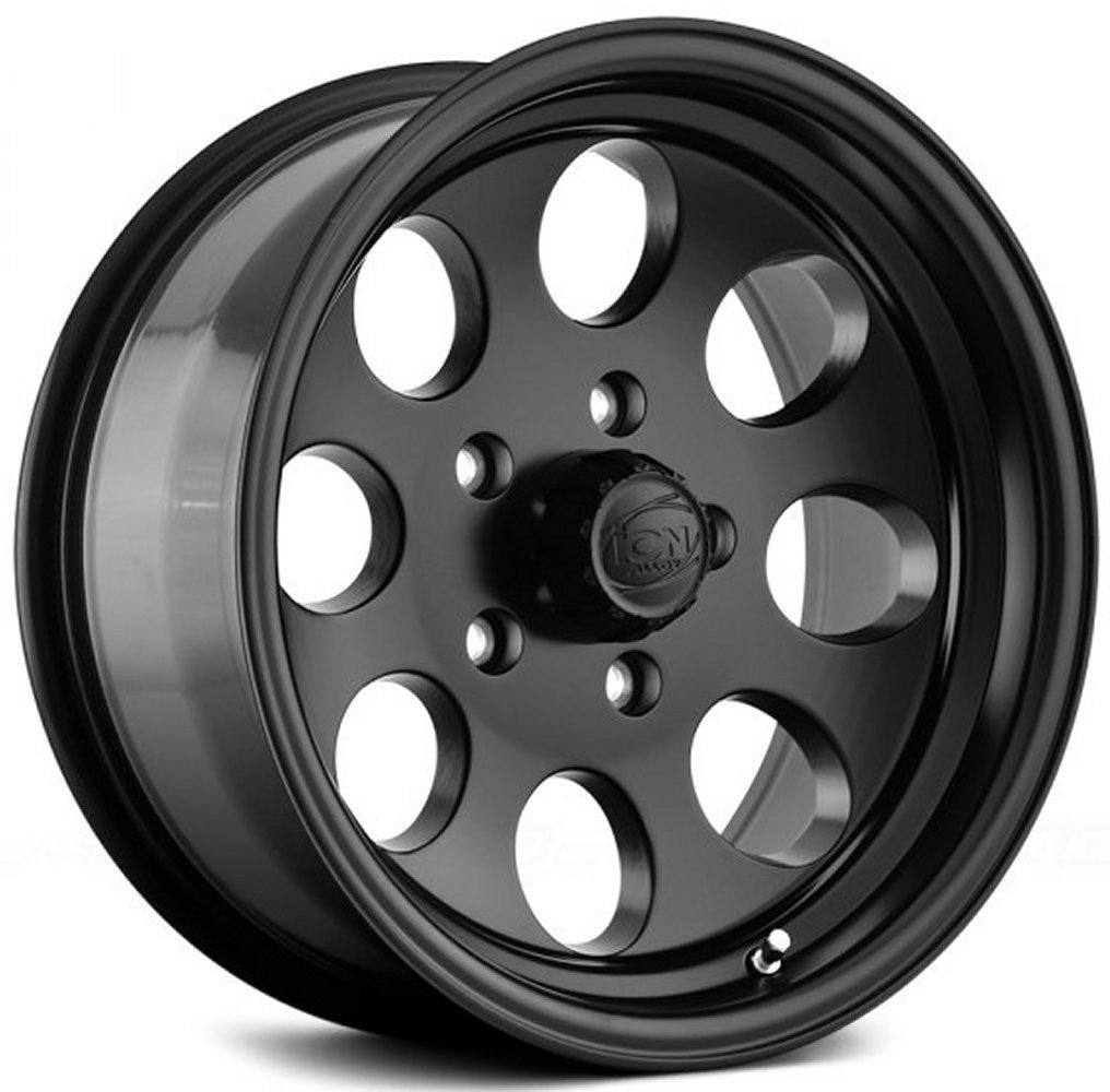 clearance - no returns) 16x8 ion alloy 171 matte black 8x6.5/165