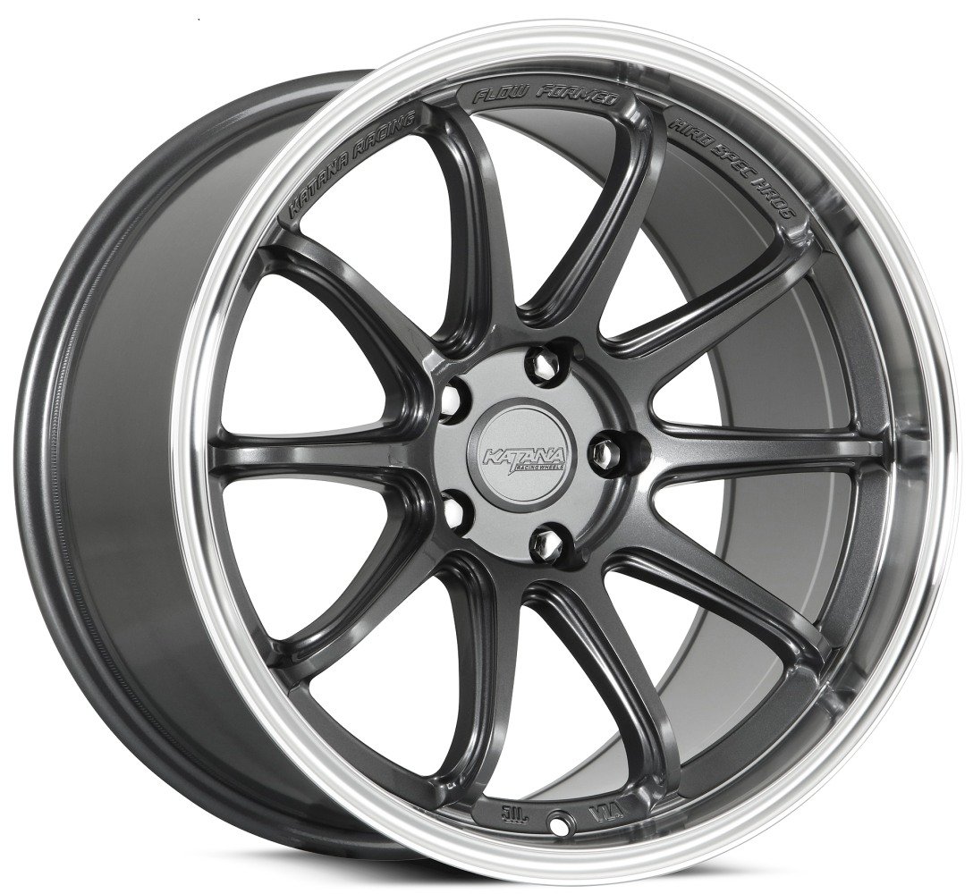Katana Racing HR06 Gloss Gunmetal M Lip Wheels | Element Wheels