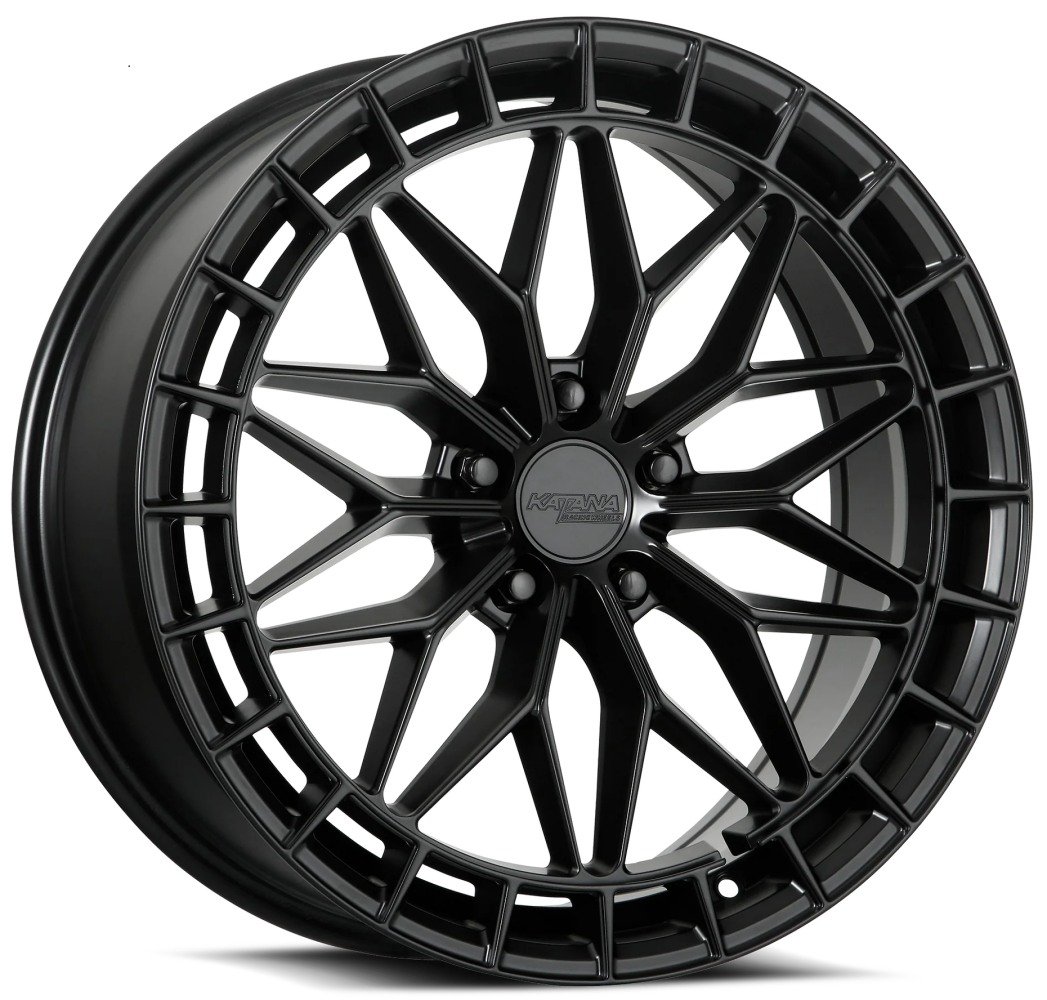 20x8.5 katana racing kr12 matte black 5x110 40mm Wheels | Element