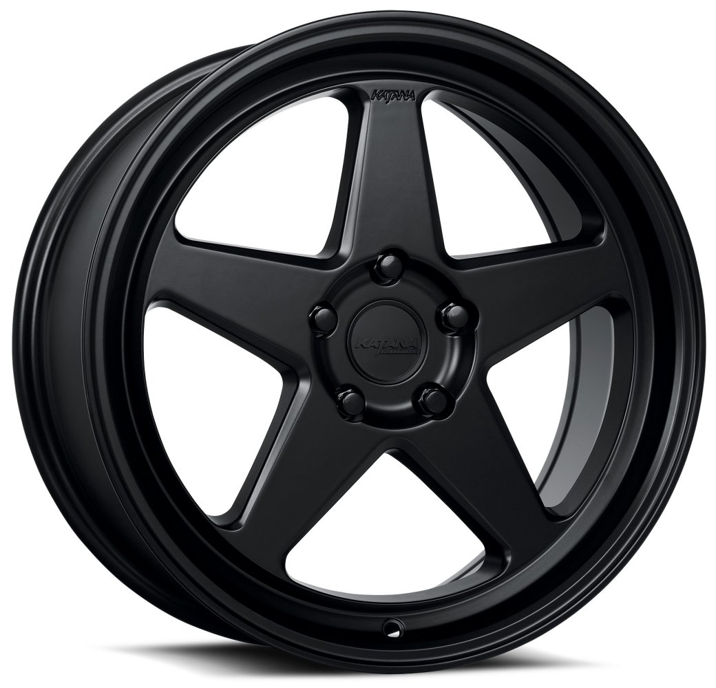 18x8 katana racing kr03 matte black 5x100 40mm Wheels | Element Wheels