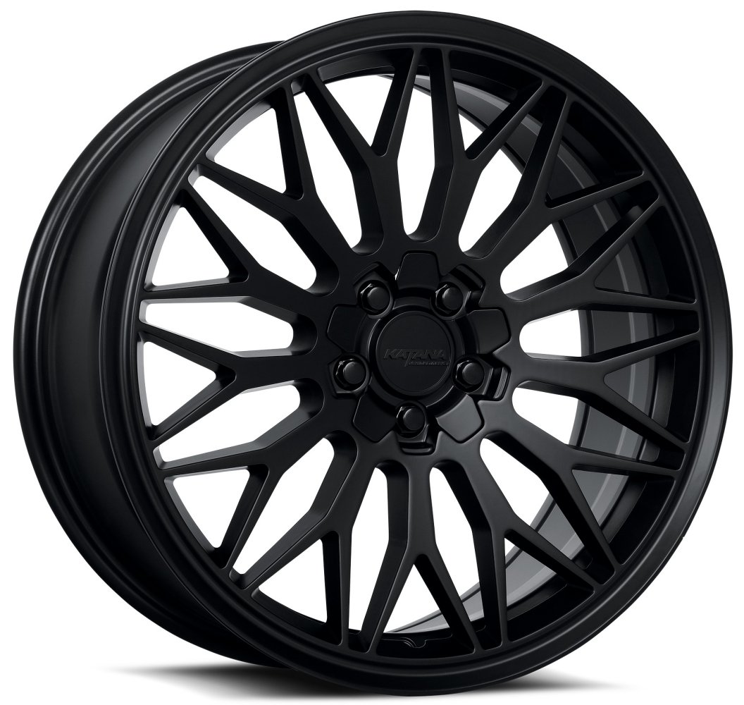 18x8 katana racing kr05 matte black 5x100 5x4.5/114.3 40mm Wheels