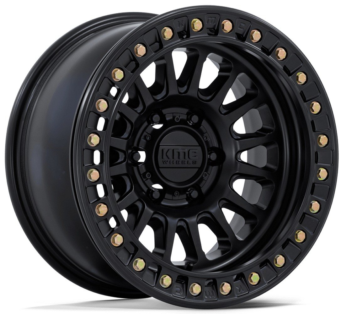 kco 様 17x9 kmc km239 impact beadlock matte black 8x165/6.5 -38mm Wheels