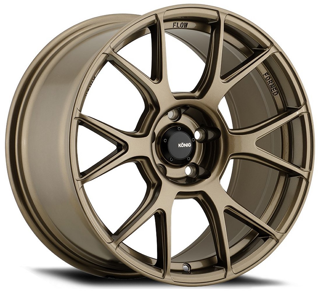 17x9 konig ampliform gloss bronze (flow formed) 5x100 40mm Wheels