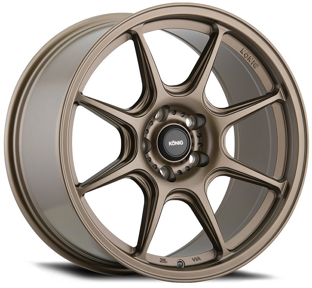 18x8.5 konig lockout matte bronze 5x4.5/114.3 45mm Wheels