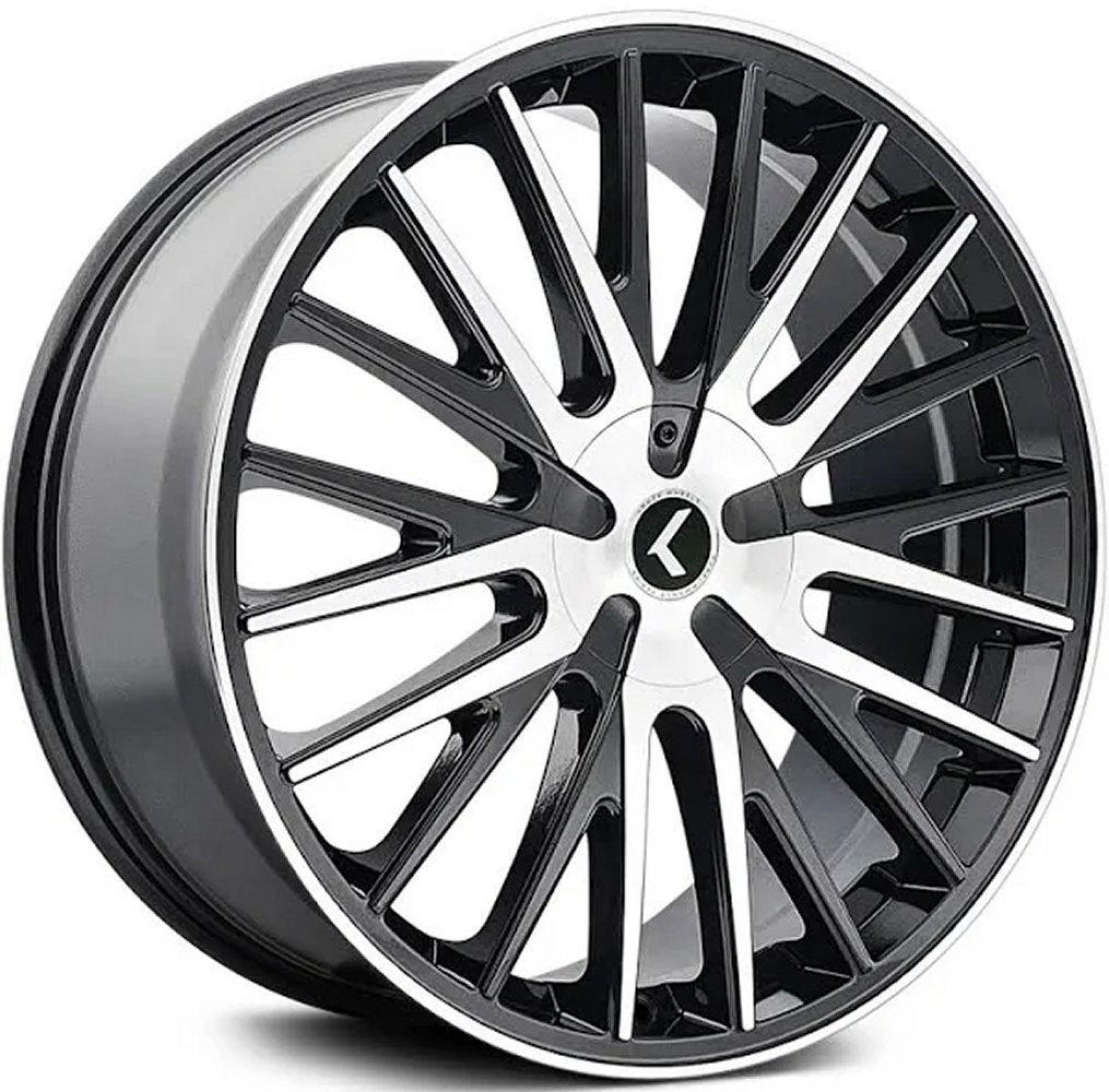 Katch Kr50 ホイールセット Kraze KR185 Gloss Black Machined Face Wheels | Element Wheels