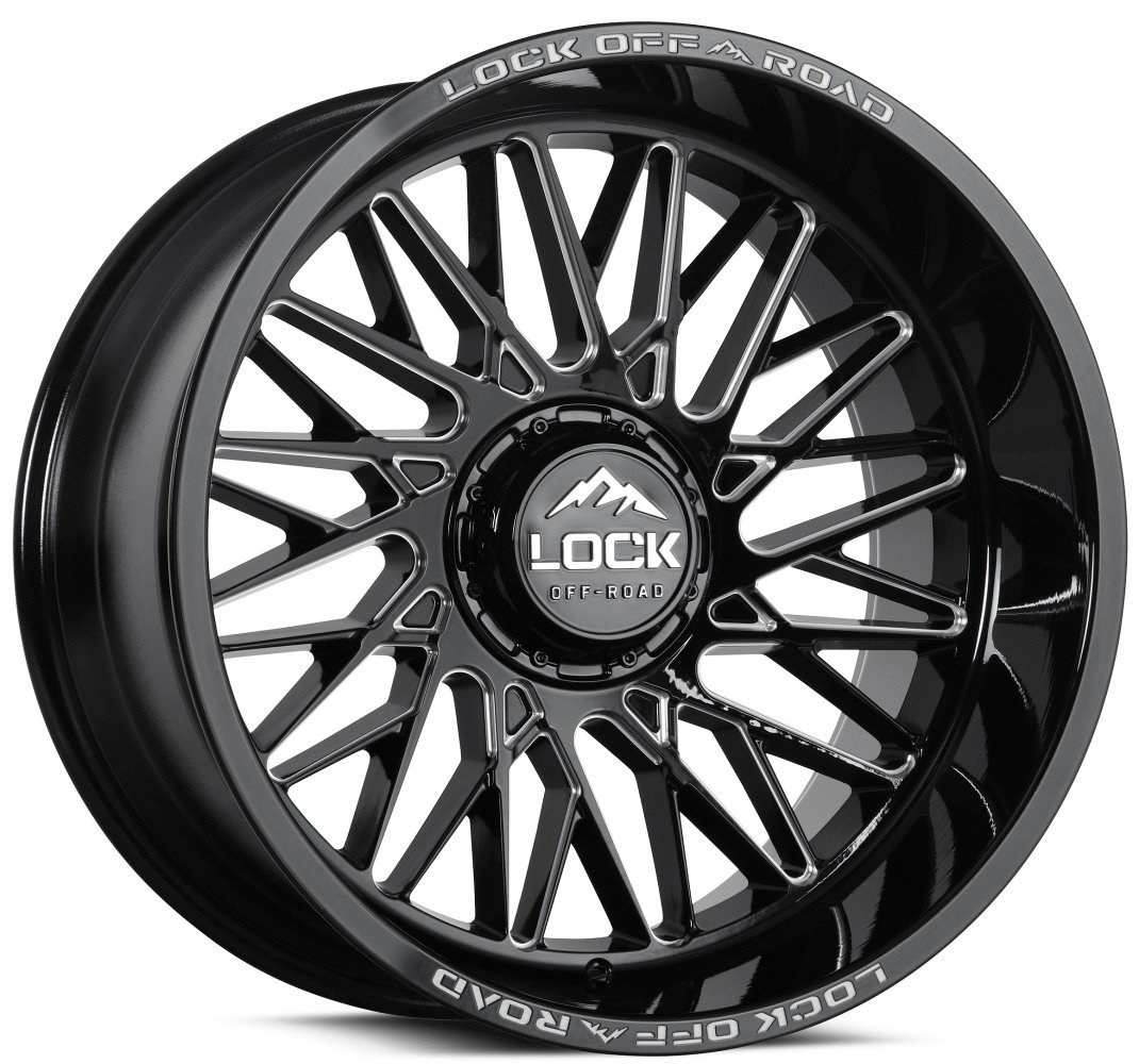 ＶＷＺＭＡ-５様 20x9 lock off-road extreme bandit gloss black milled 6x135 | 6x139