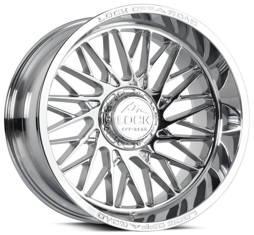 22.しめ縄 22x12 lock off-road extreme bandit chrome 8x165/6.5 -44mm Wheels