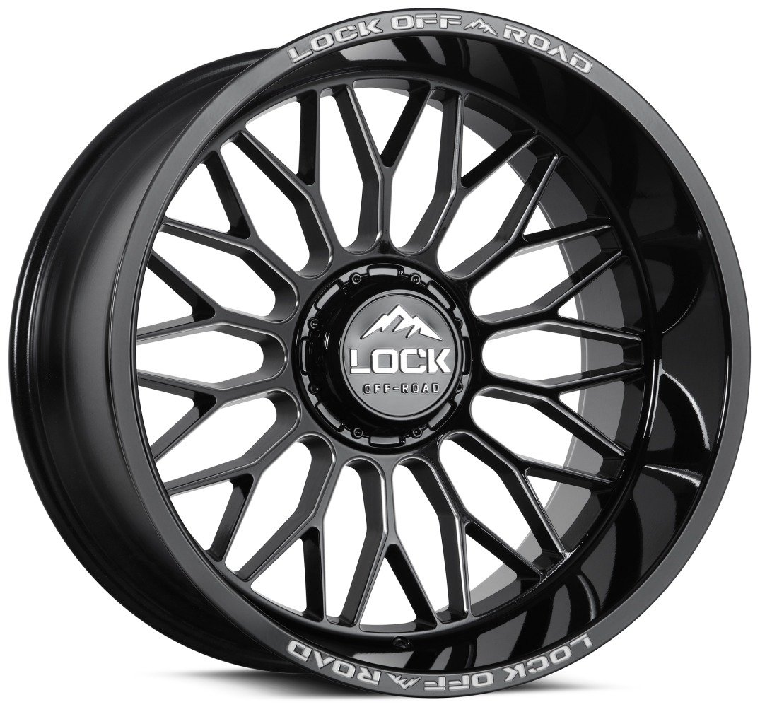 22x10 lock off-road extreme rampage gloss black milled 8x165/6.5