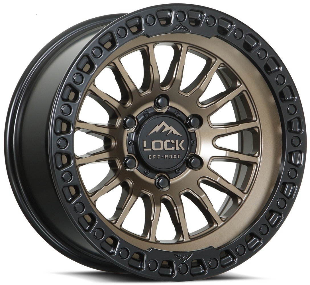 17x9 lock off-road grit matte bronze w/ matte black ring 6x139.7