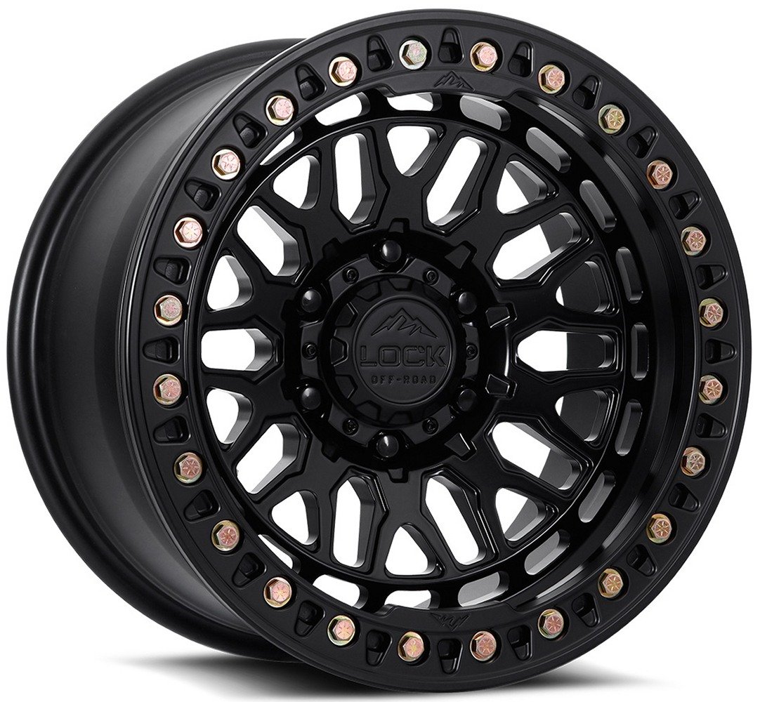17x9 lock off-road invader beadlock matte black 6x135 -12mm Wheels