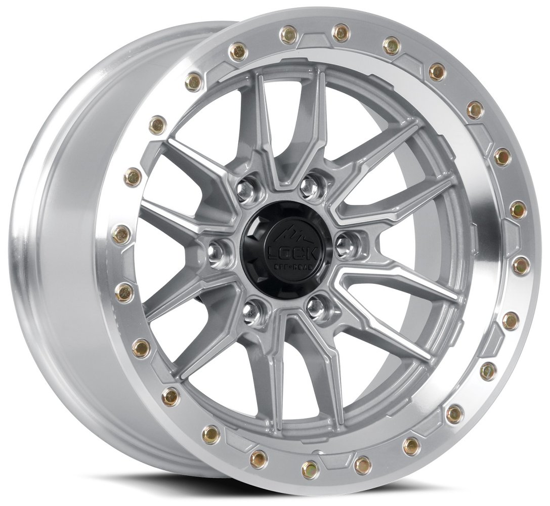 17x9 lock off-road krawler machine w/ clear coat 6x5.5/139.7 0mm
