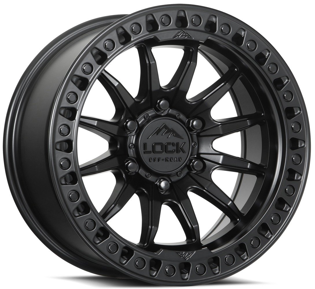 20x9 lock off-road trail matte black 8x165/6.5 1mm Wheels
