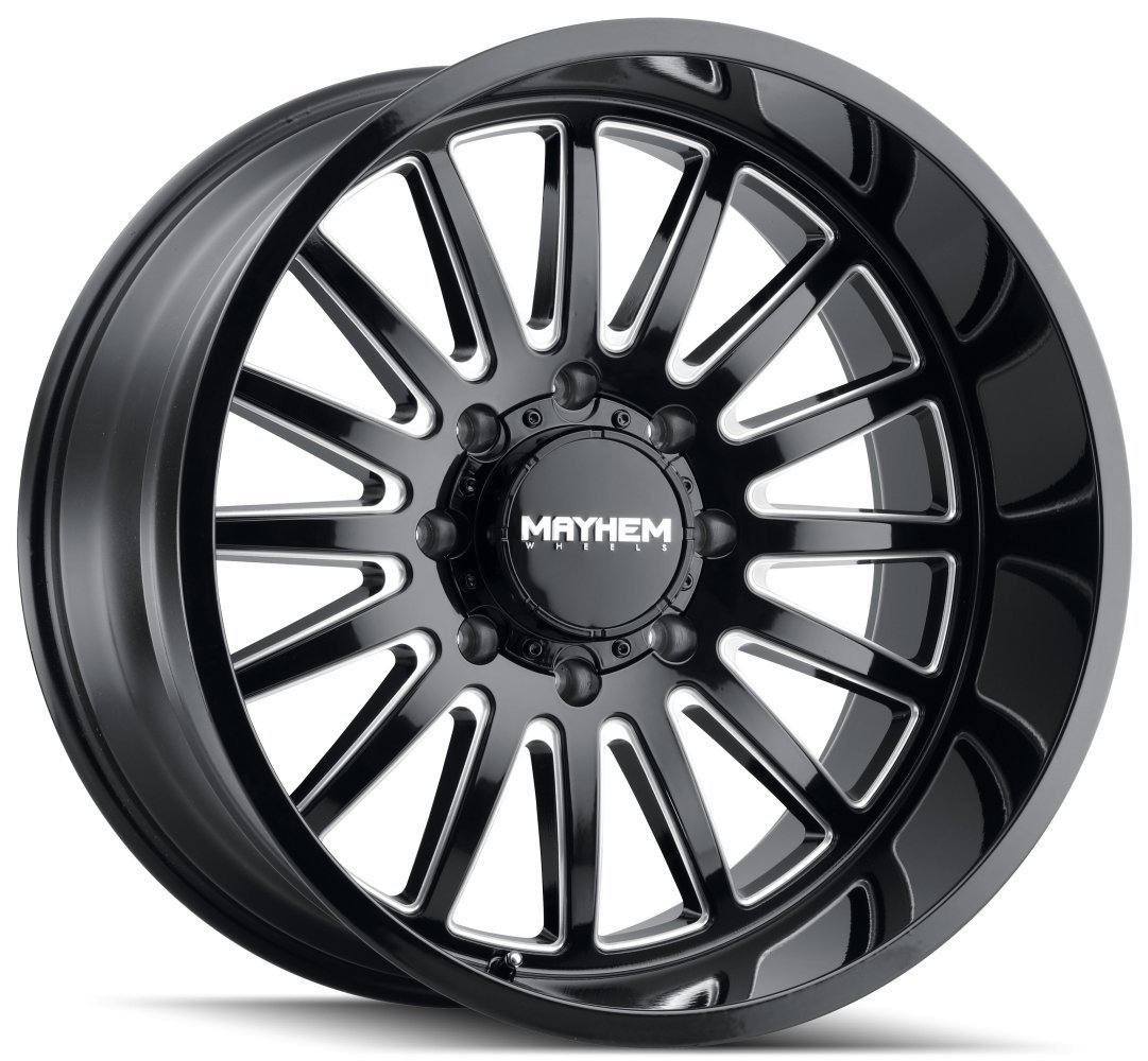 20x9 mayhem utopia 8114 gloss black milled 8x6.5/165 0mm Wheels