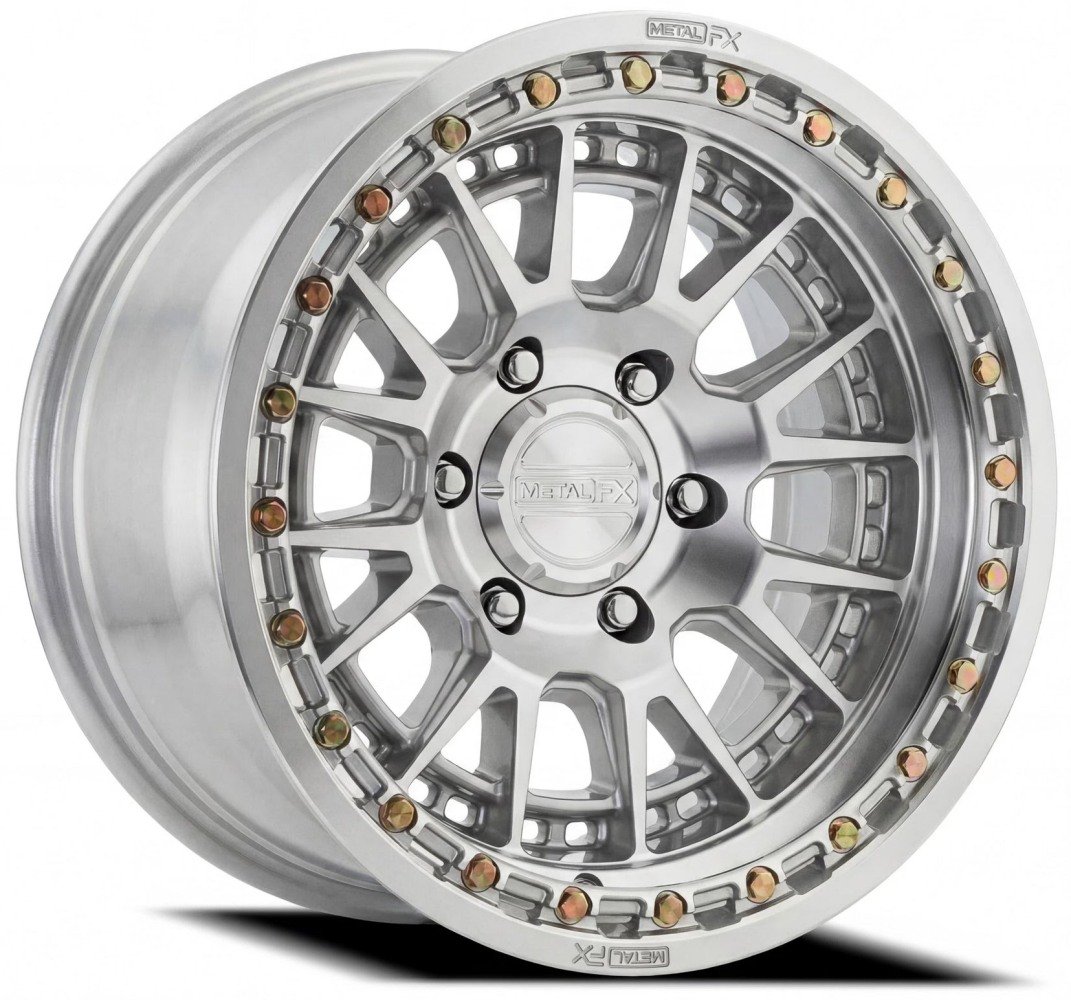 もぶ 17x9 metal fx m002 slayer gloss silver machined 5x127/5 -12mm